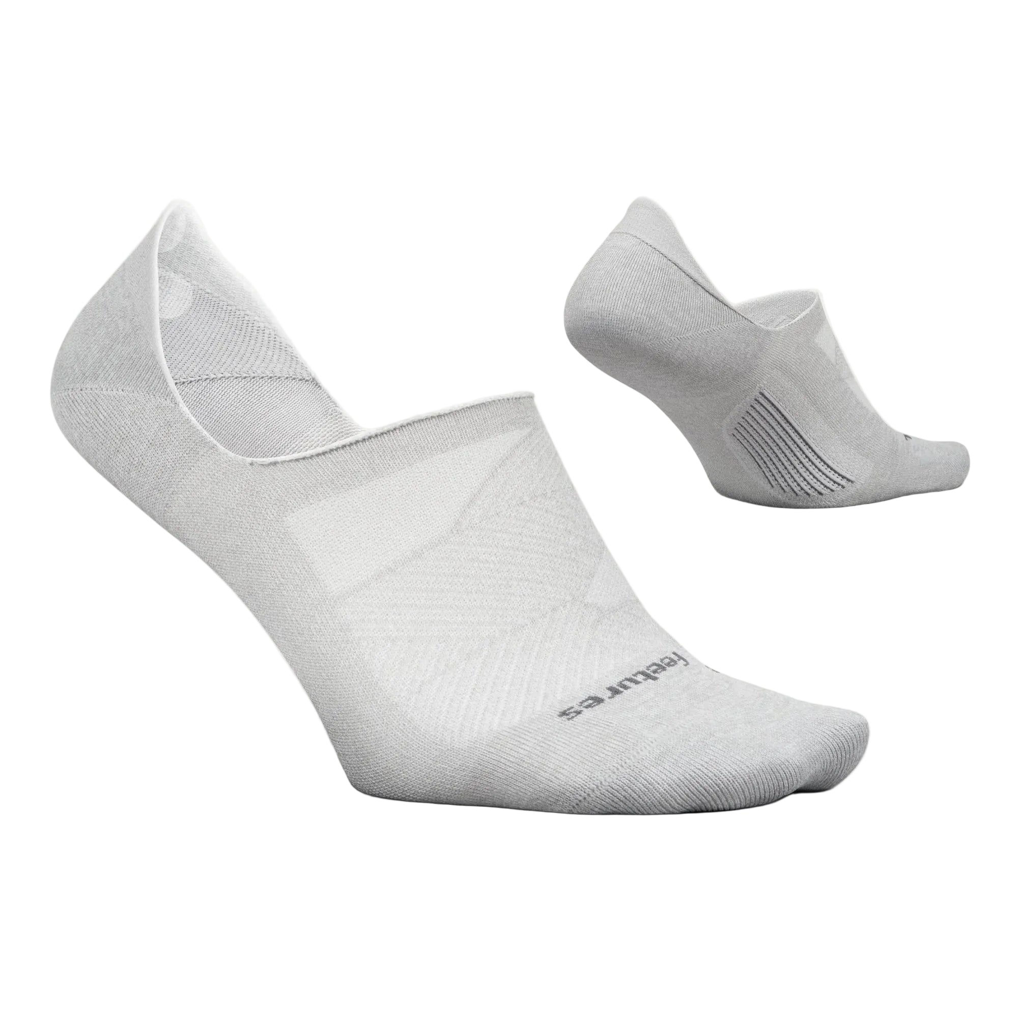 Gray ankle socks on a white background