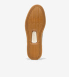 Tan shoe sole with brand logo on a white background