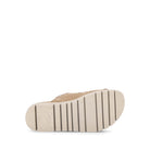 Beige shoe sole on a white background