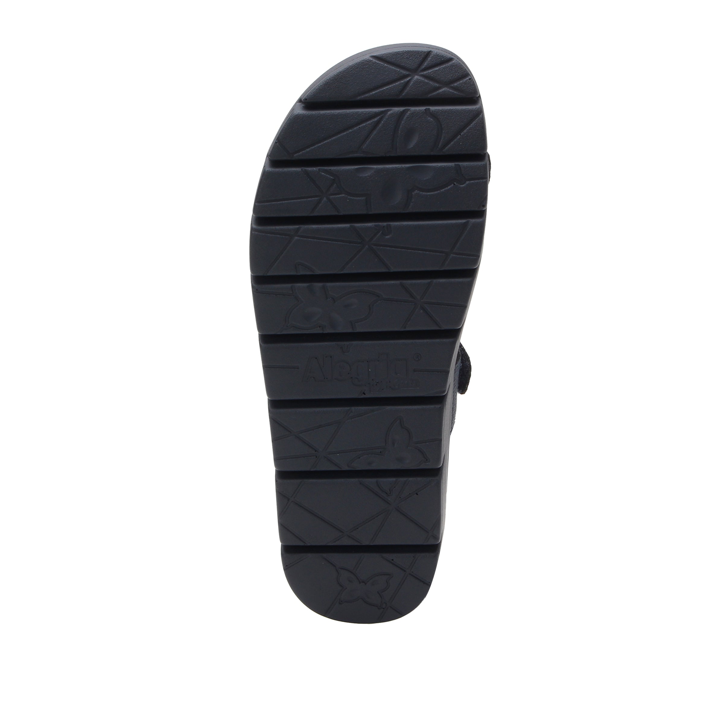 Black shoe sole on a white background