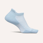 Light blue ankle sock on a white background