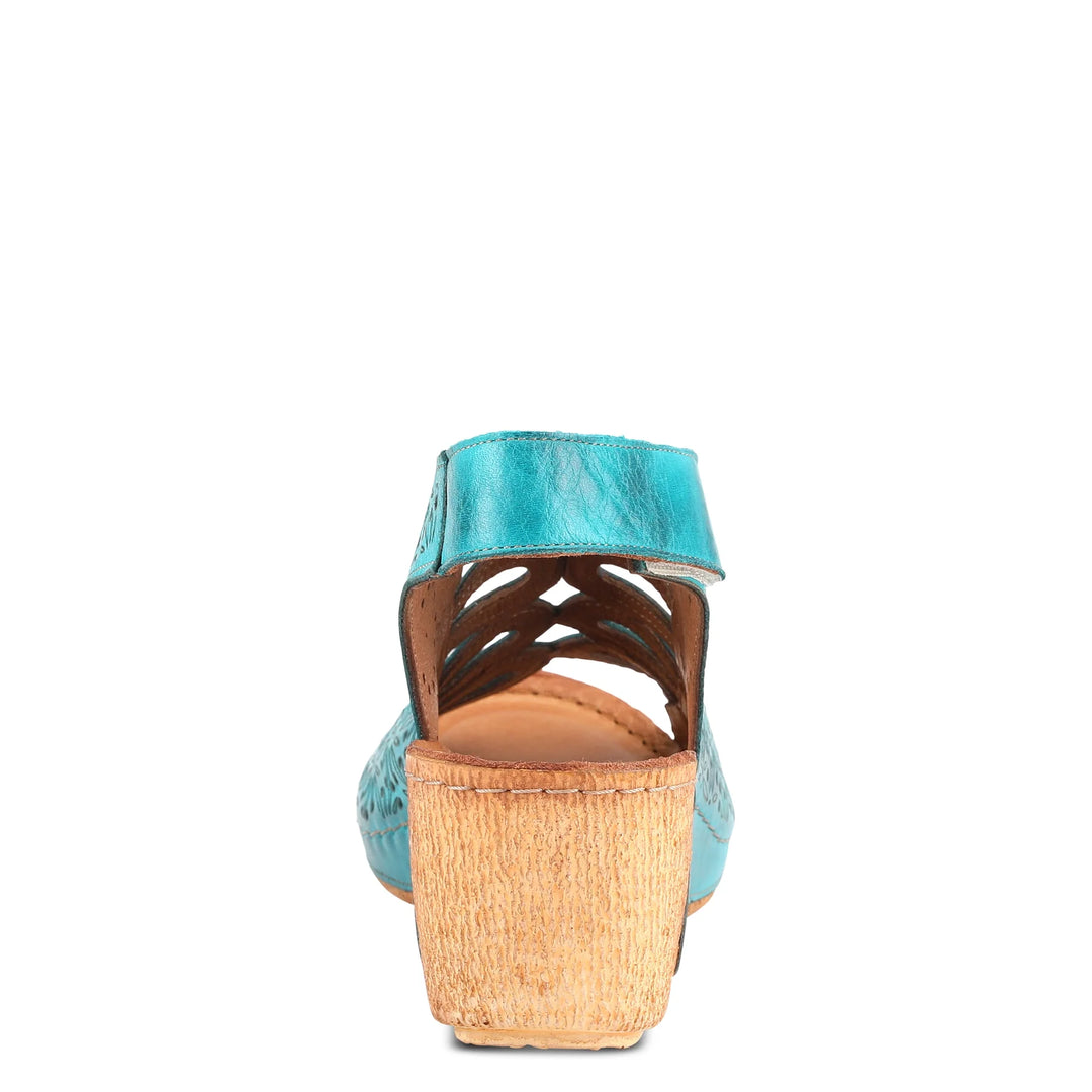 Women's Spring Step Inocencia Sandal Color: Turquoise 5