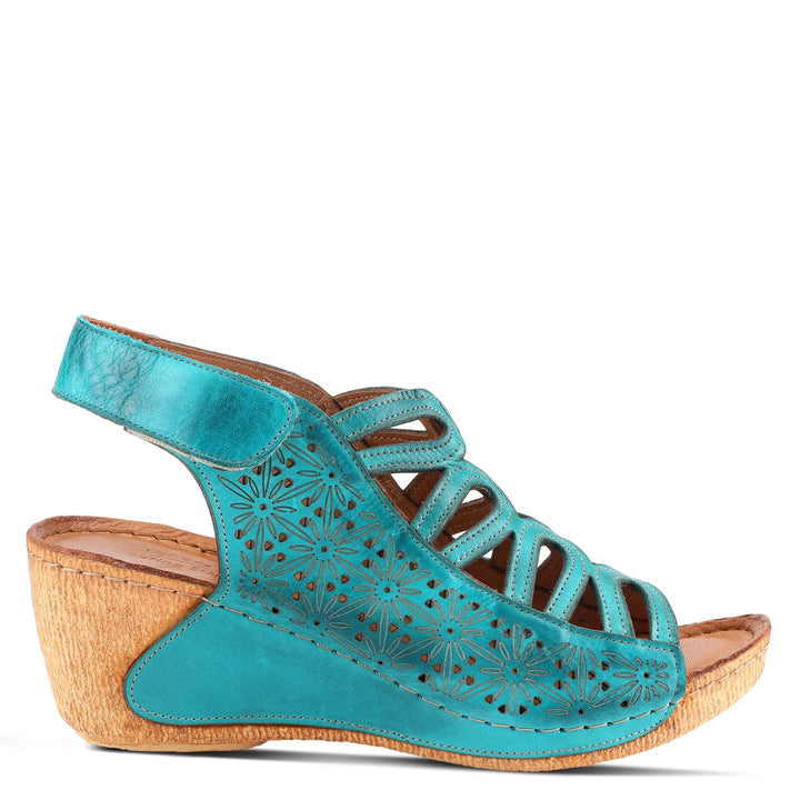 Women's Spring Step Inocencia Sandal Color: Turquoise 2