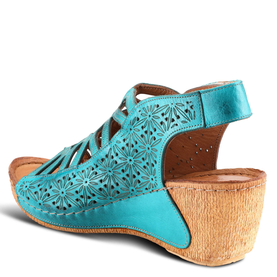 Women's Spring Step Inocencia Sandal Color: Turquoise 3