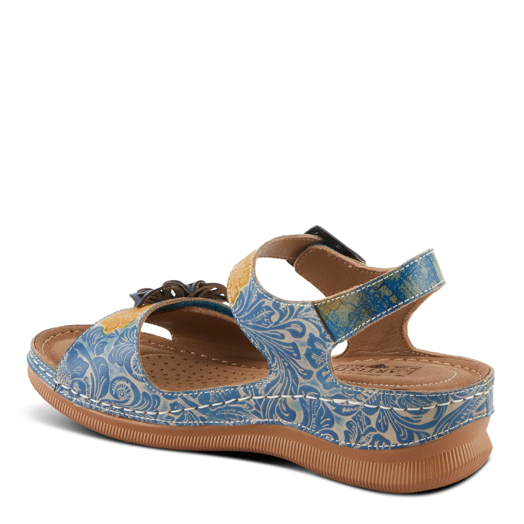 Women's Spring Step L'Ariste Jenella Sandals Color: Blue Multi 3