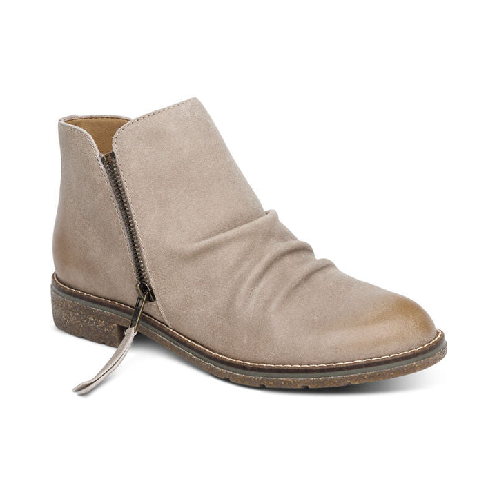 Women's Aetrex Mila Low Boot Color: Taupe 3