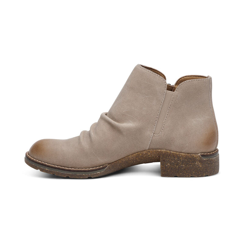 Women's Aetrex Mila Low Boot Color: Taupe 6