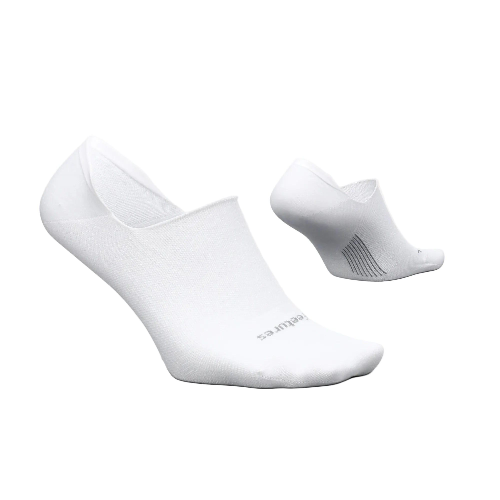 White ankle socks on a light gray background