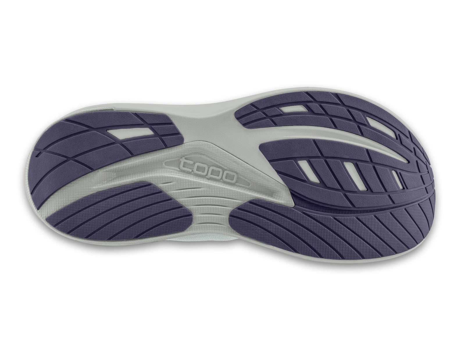 Close-up of a running shoe sole with 'CCCO' branding on a white background