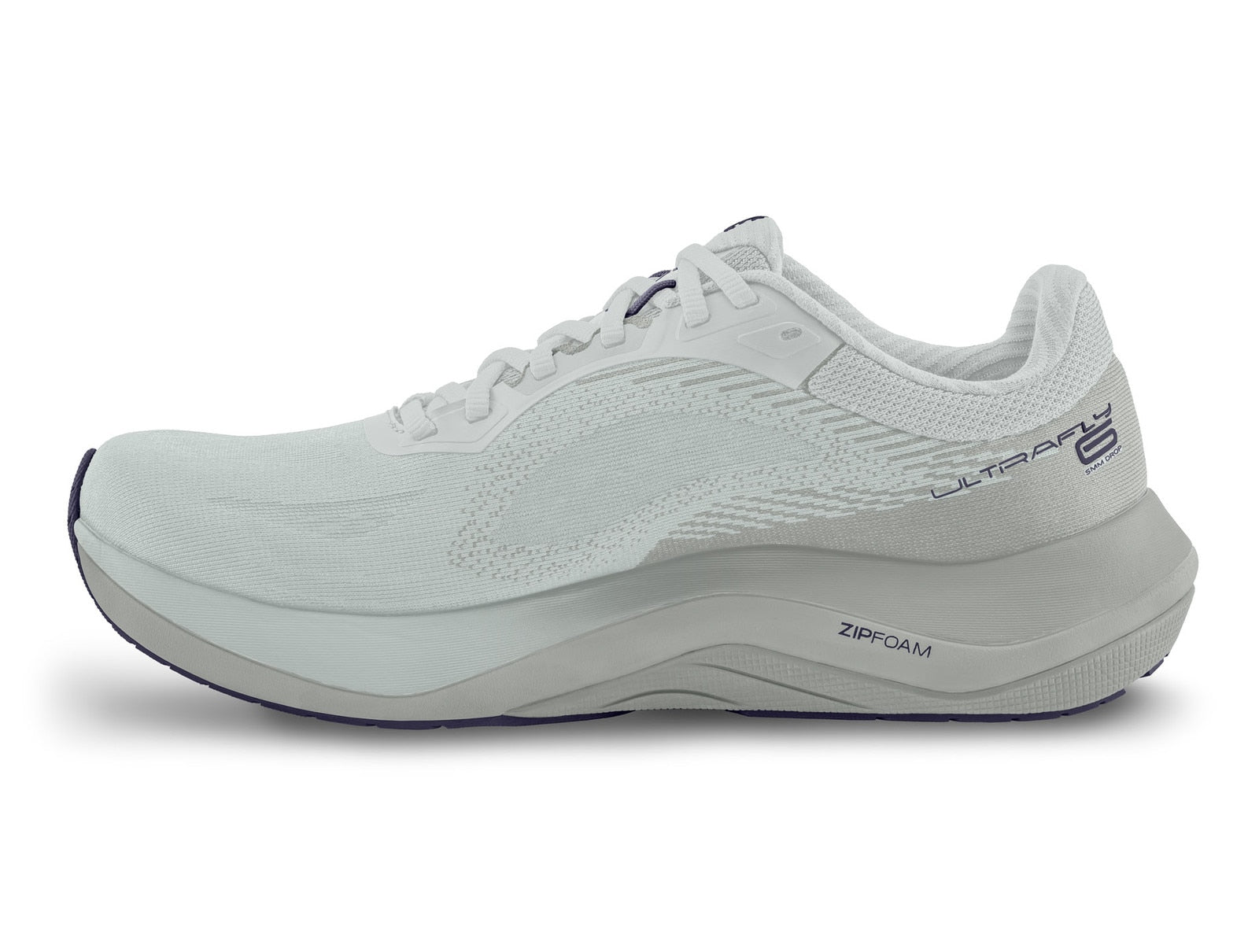 White running shoe with 'Zero Foam' and brand logo on a white background