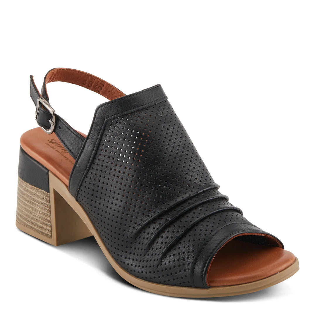 Women's Spring Step Noctium Sandals Color: Black  1