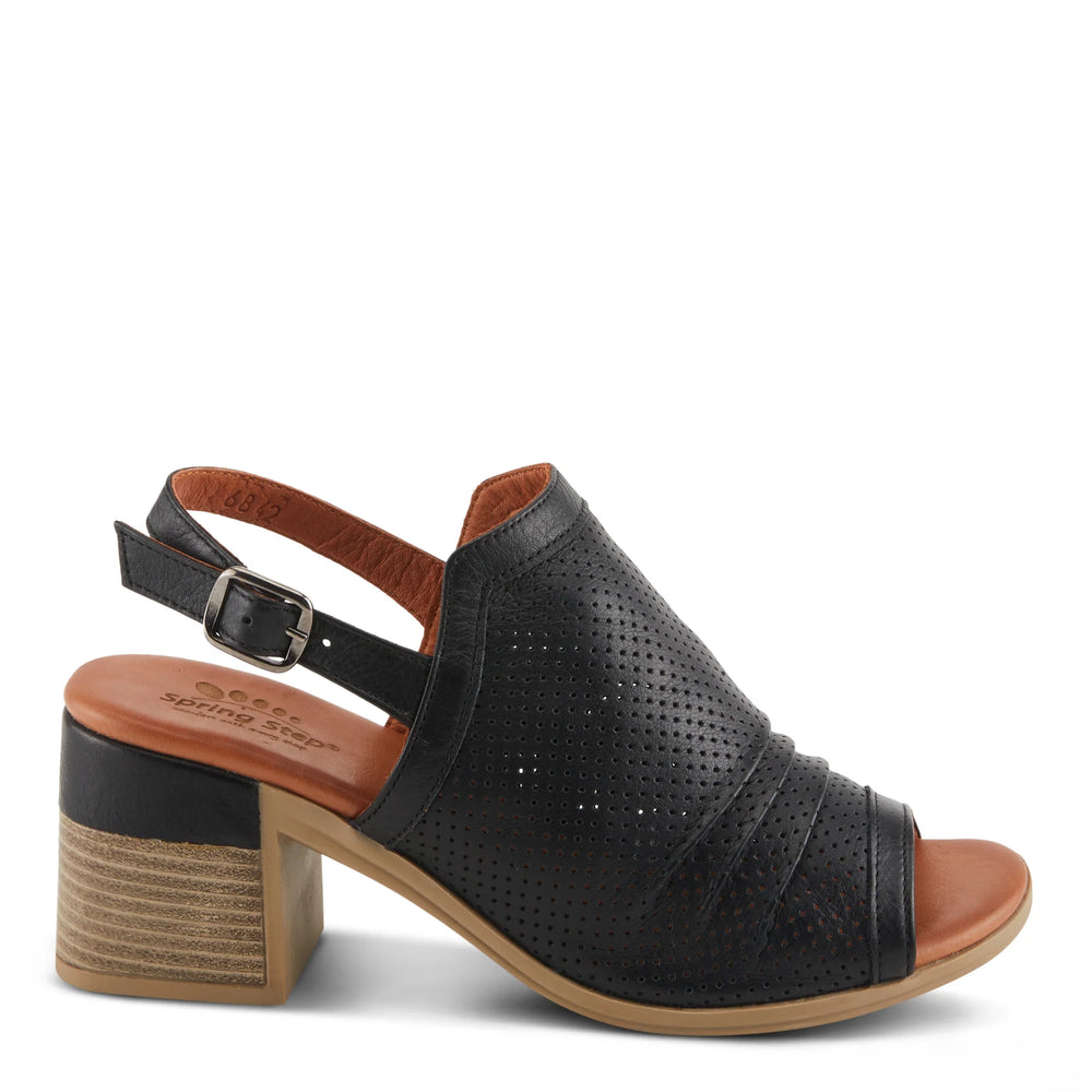 Women's Spring Step Noctium Sandals Color: Black  2