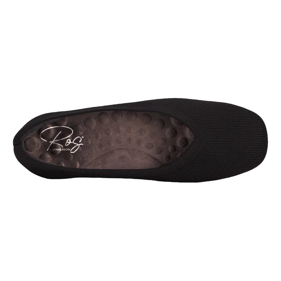 Black shoe sole with a brand logo on a white background