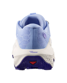 Blue and white athletic shoe with 'Open Foam' text on a white background
