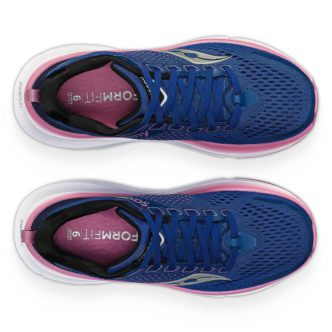 Women's Saucony Guide 17 Color: Navy | Orchid (WIDE WIDTH) 4