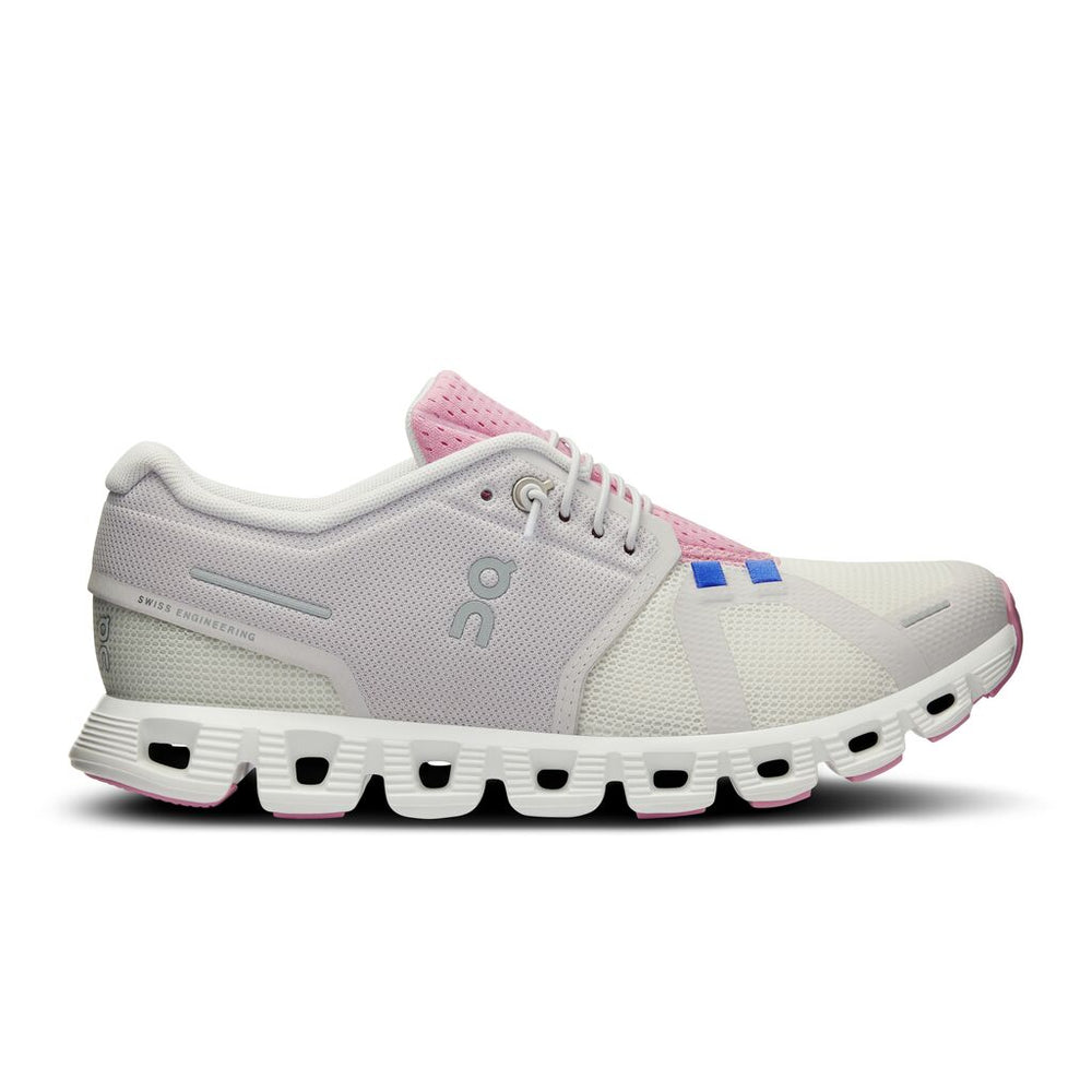 Women's On-Running Cloud 5 Push Color: Ivory | Blossom 2