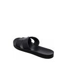 Black sandal on a white background