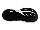 Black and white athletic shoe sole on a white background