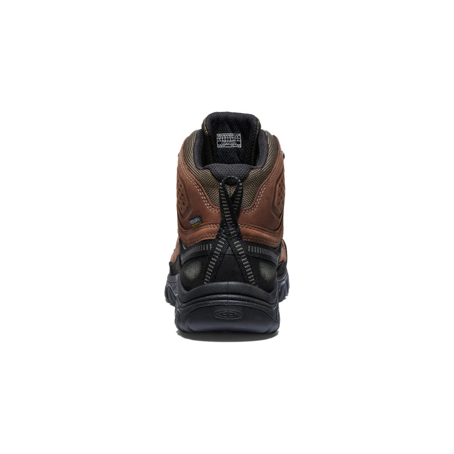 Men's Keen Targhee IV Waterproof Hiking Boot Color: Bison/ Black (WIDE WIDTH) 4