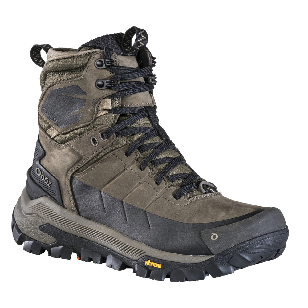 Men's Oboz Bangtail Mid Insulated Waterproof Color: Sediment 1