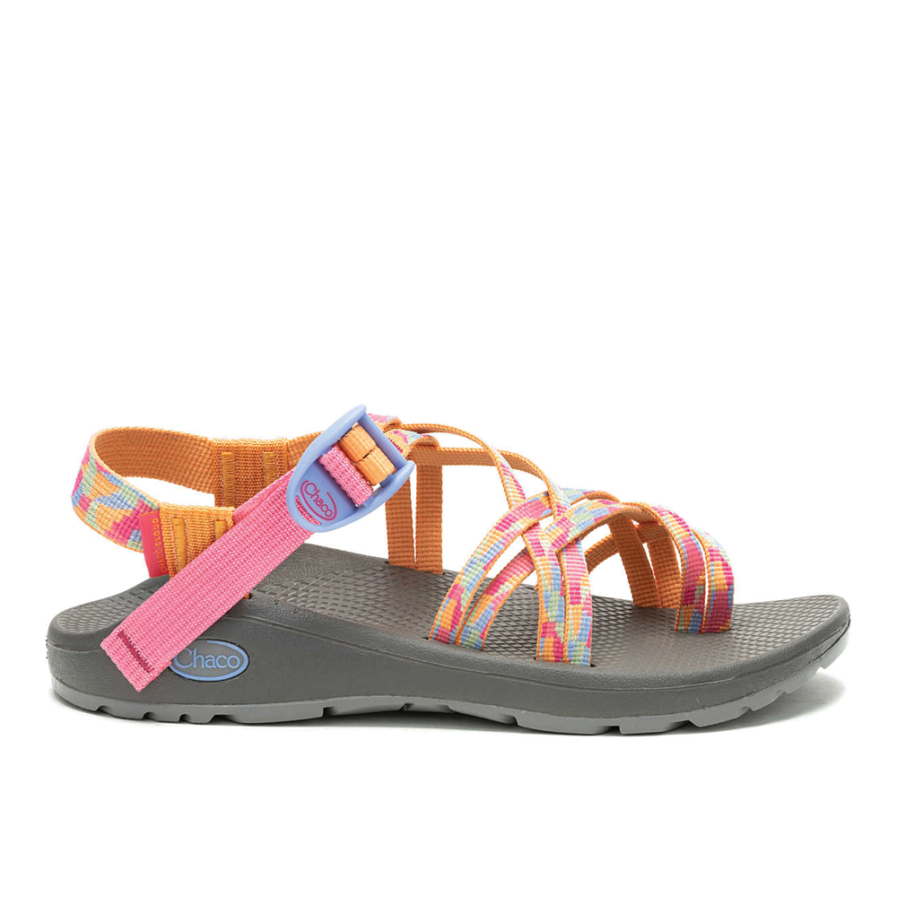 Women's Chaco ZX / 2 Cloud Dual-Strap Cushioned Sandal Color: Candy Sorbet 2
