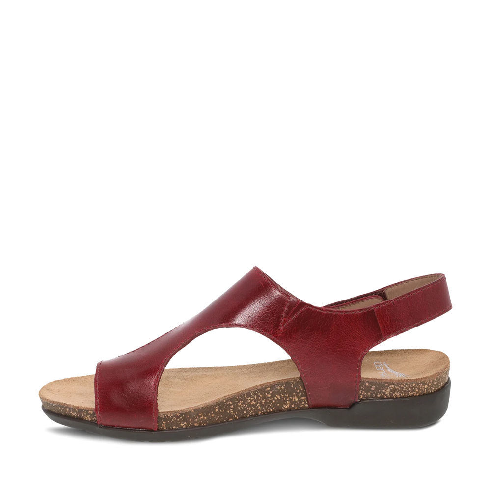 Women's Dansko Reece Color: Cinnabar Waxy Burnished Sandal 2