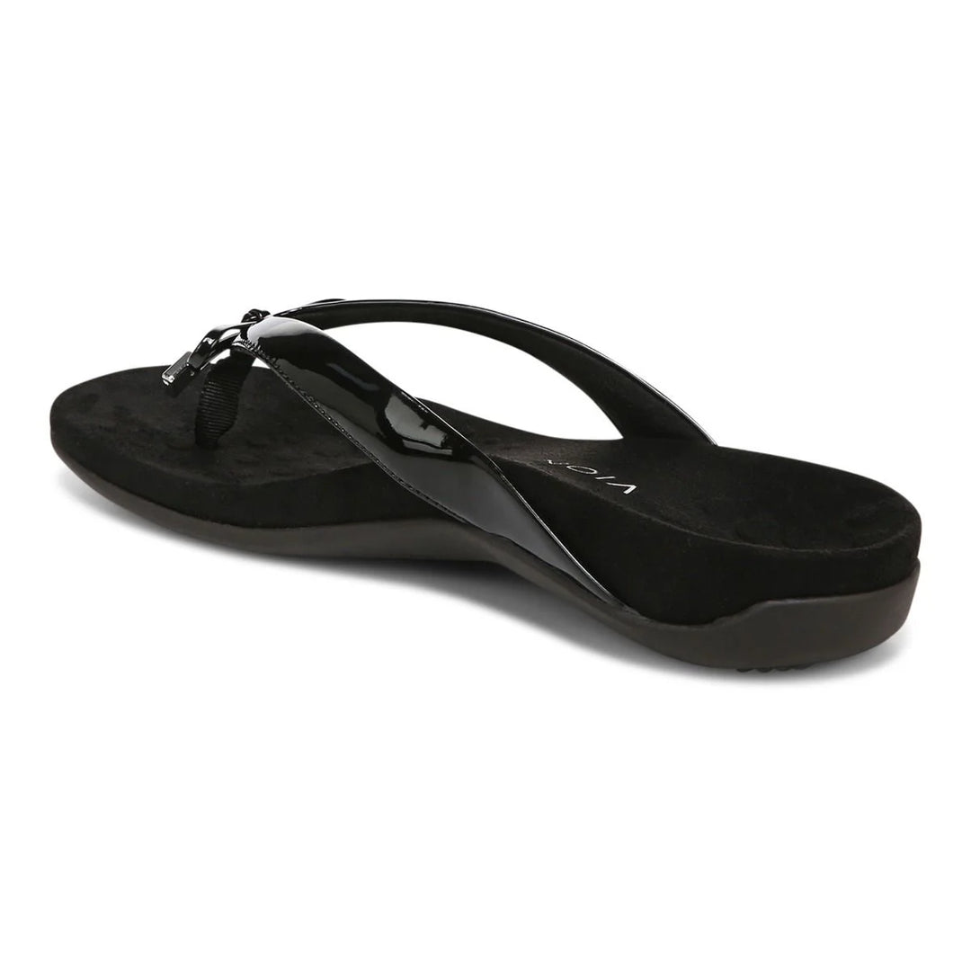 Women's Vionic Bella Toe Post Sandal Color: Black  5