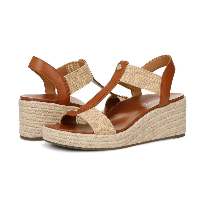 Women's Vionic Calera Wedge Color: Camel Leather  3