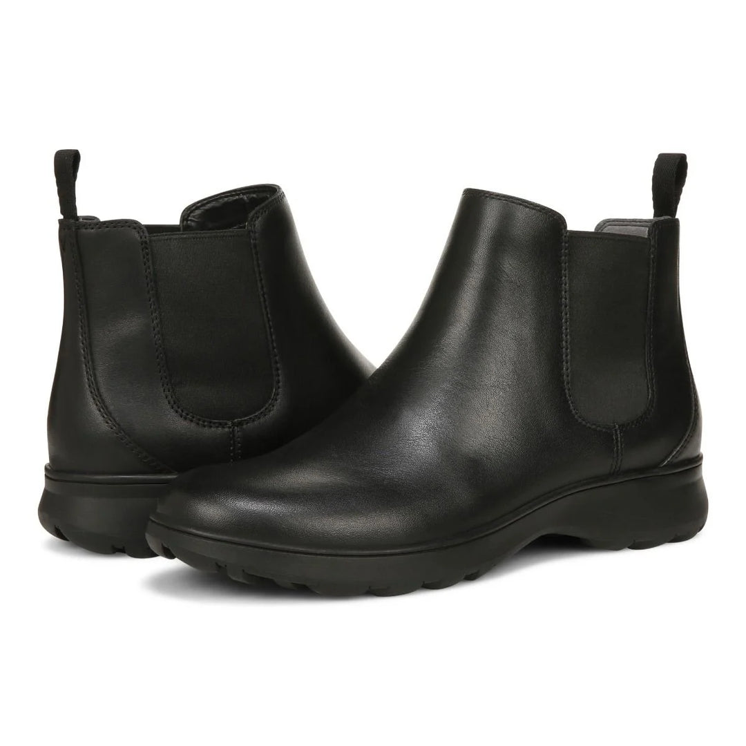 Women's Vionic Evergreen Ankle Boot Color: Black Leather