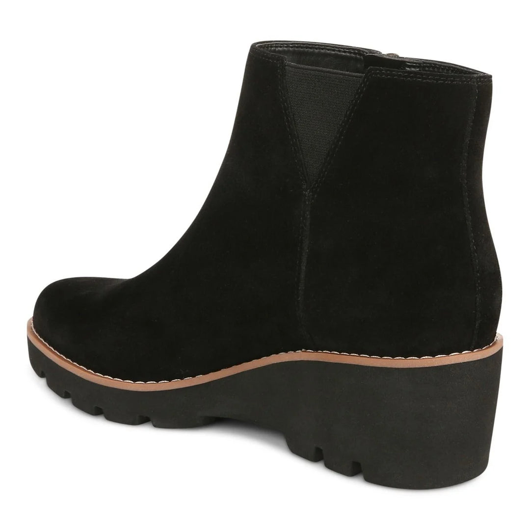 Women's Vionic Hazal Ankle Boot Color: Black Suede