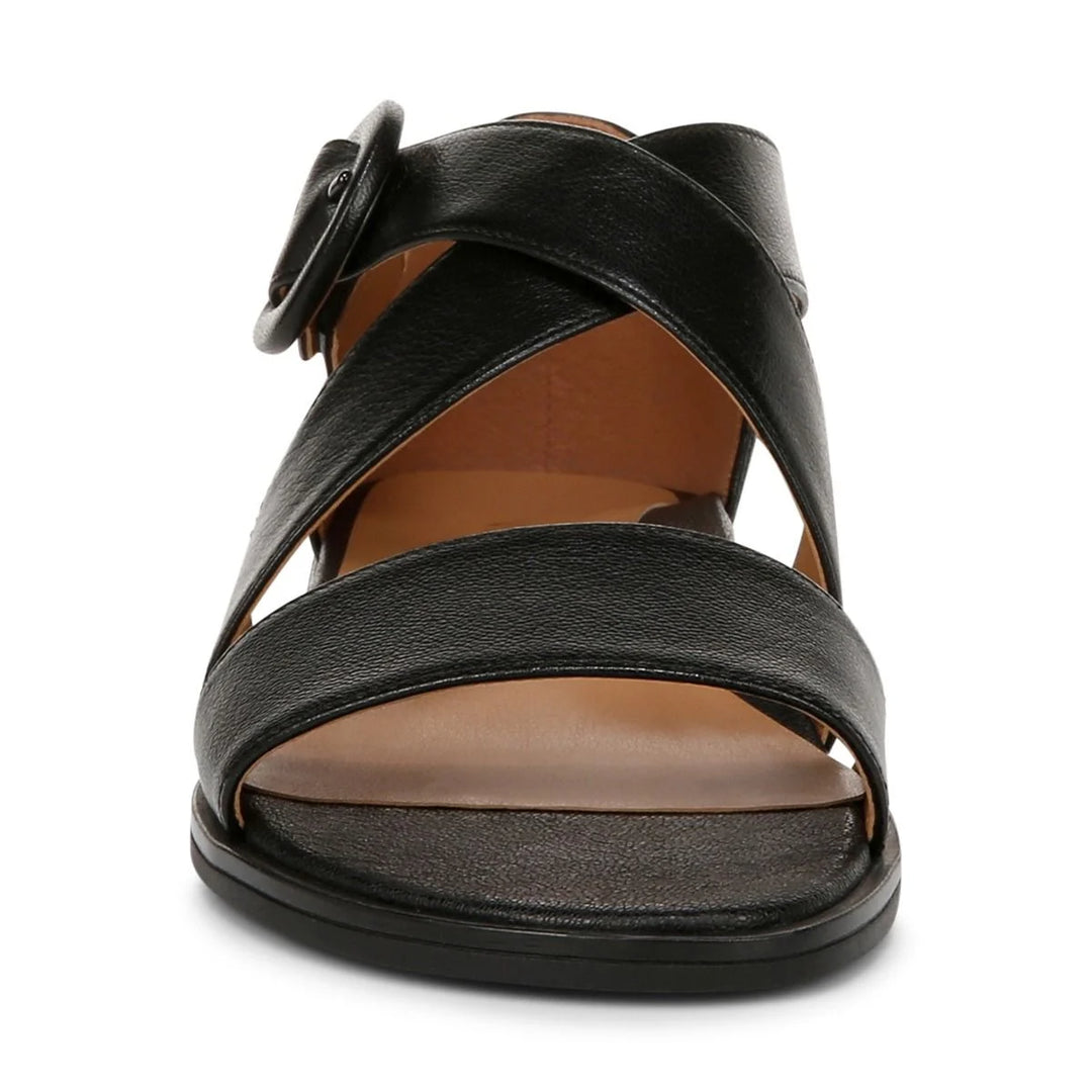 Women's Vionic Pacifica Strappy Sandal Color: Black Leather  9