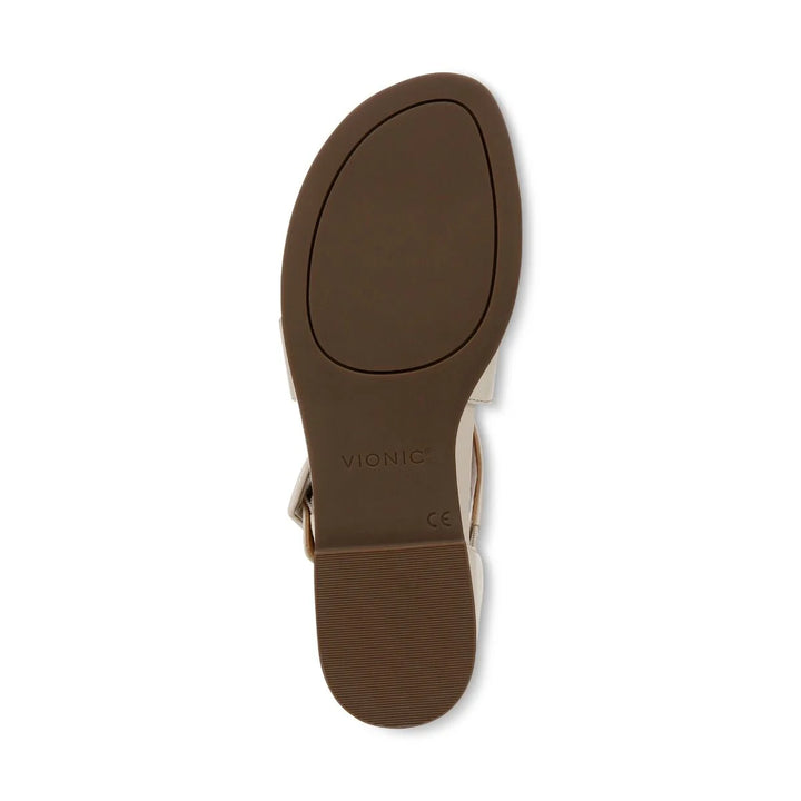 Women's Vionic Pacifica Strappy Sandal Color: Cream Leather 3