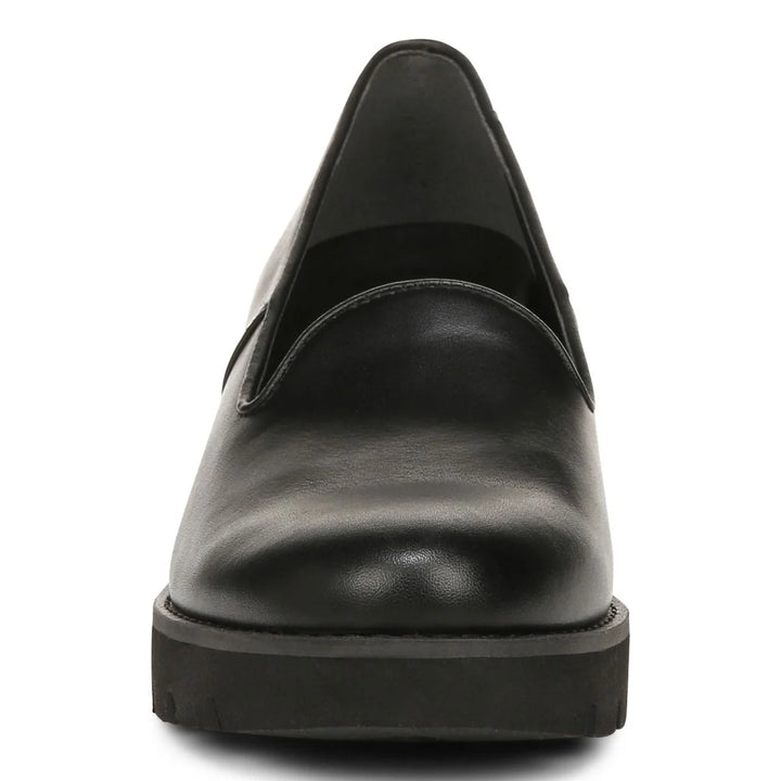 Women's Vionic Willa Wedge Color: Black Leather