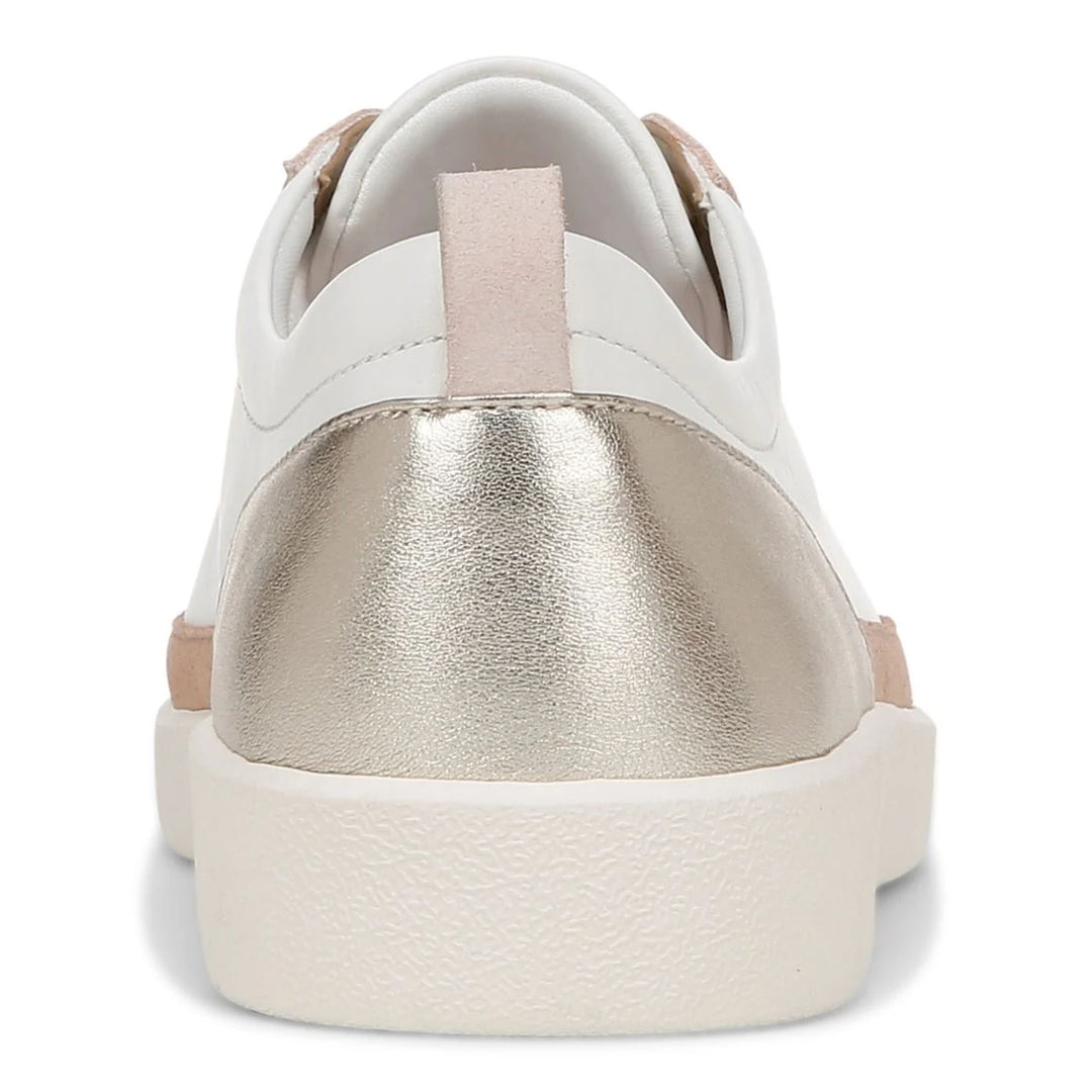 Women's Vionic Winny Sneaker Color: White Gold Leather  8