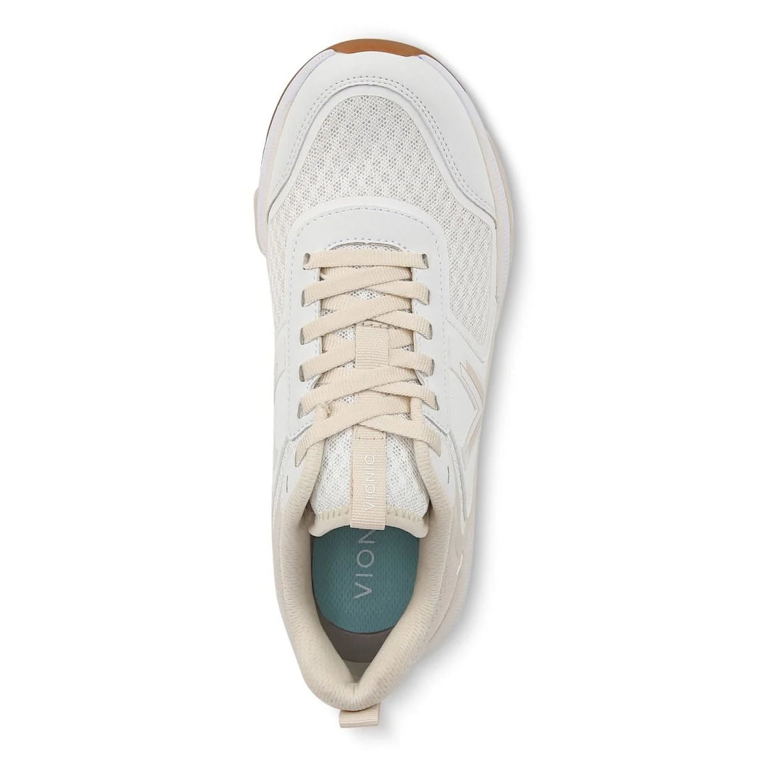 Women's Vionic Walk Strider Sneaker Color: White Cream