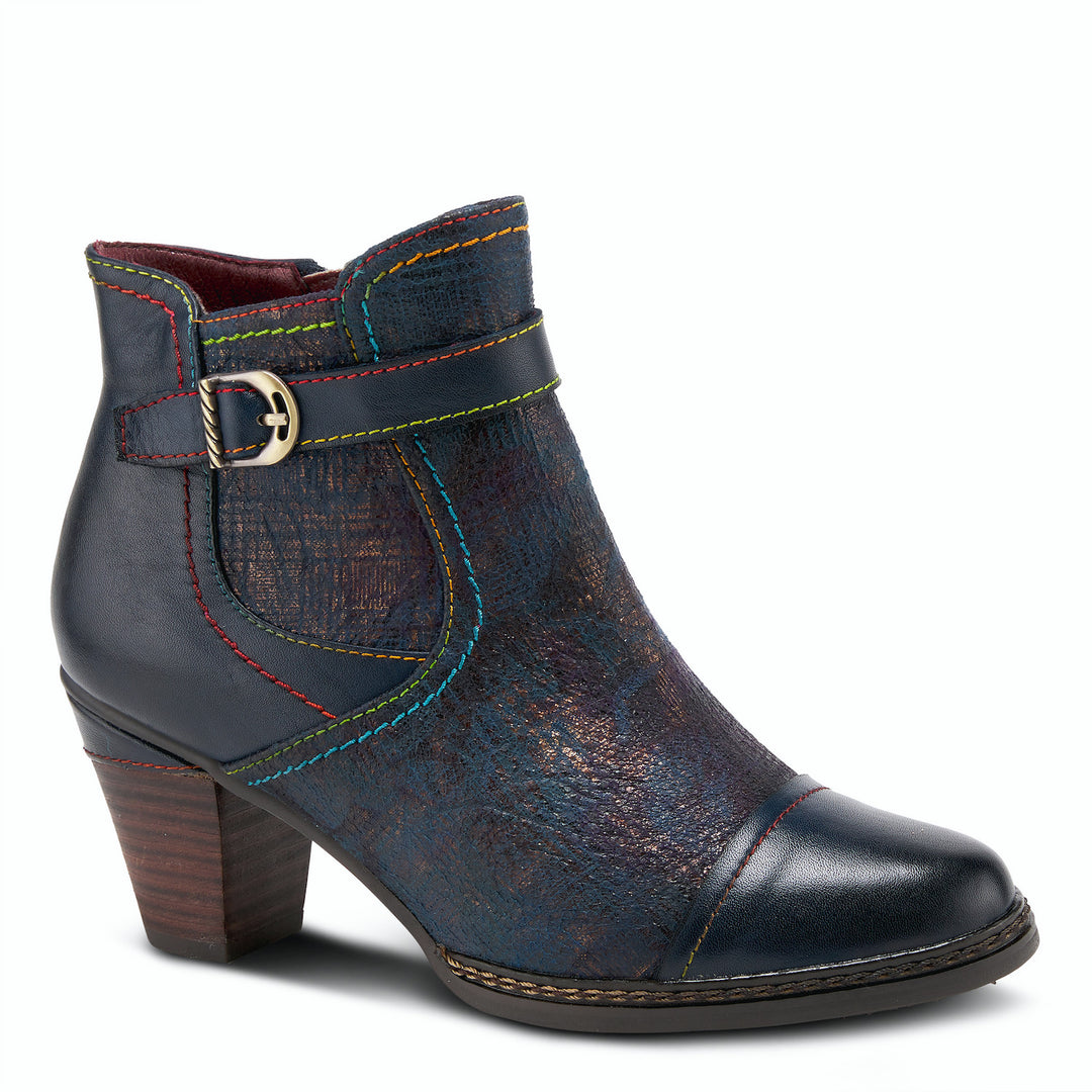 Women's Spring Step L'Artiste Captivate Booties Color: Navy Multi