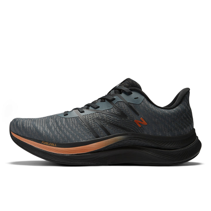 Men's New Balance FuelCell Propel v4 Color: Graphite with Black & Copper