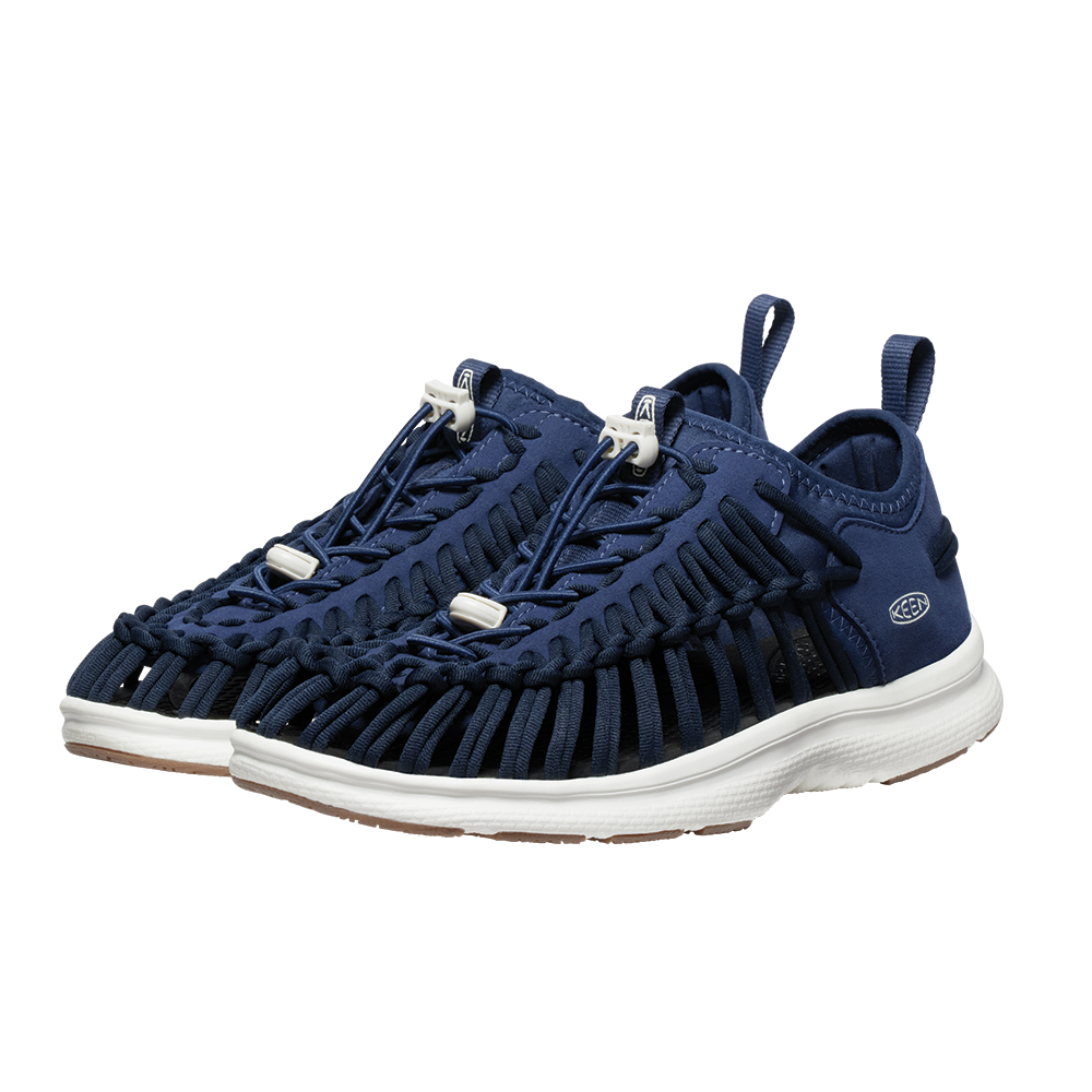 Men's Keen UNEEK O3 Sneaker Sandal Color: Naval Academy/Birch 1