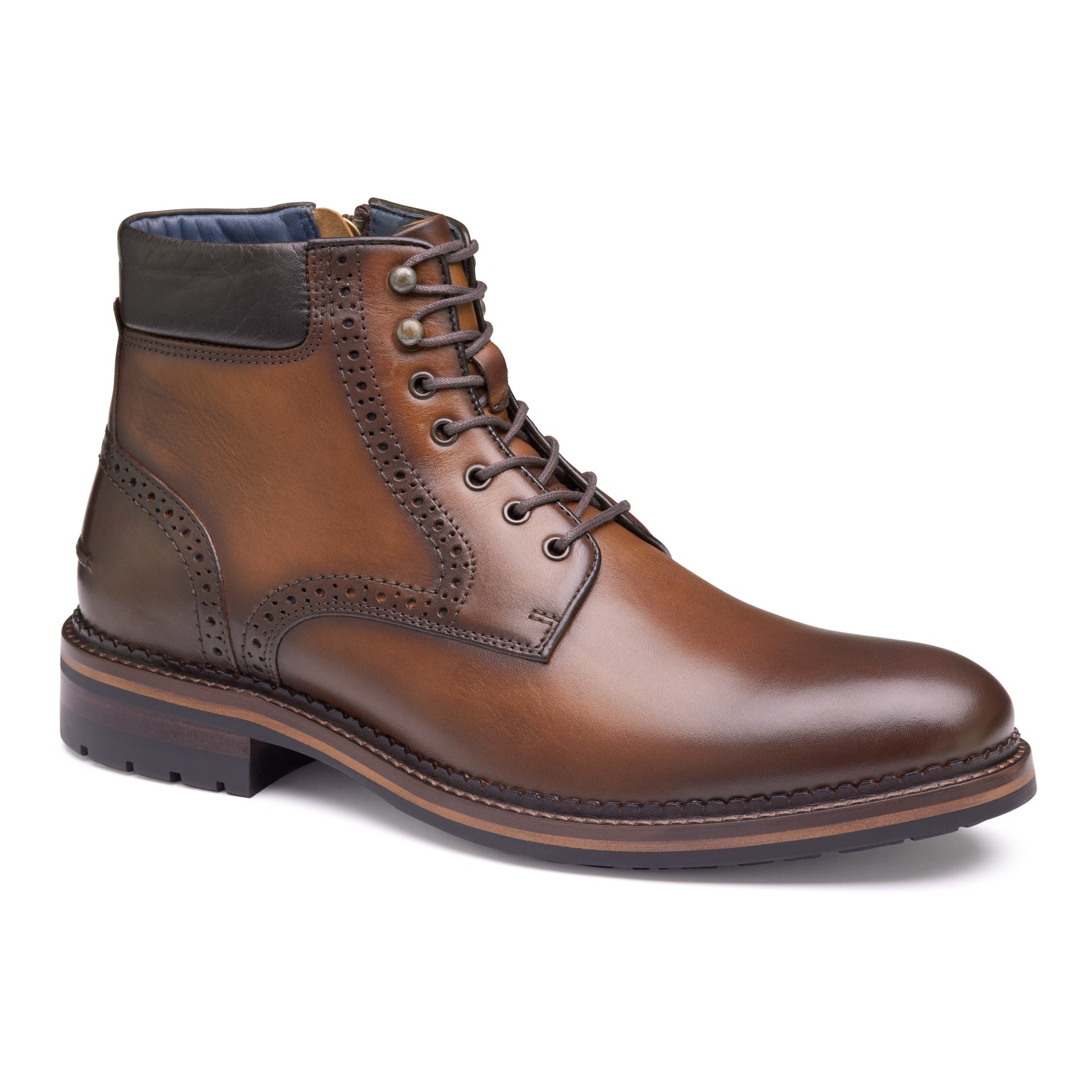 Johnston & Murphy Men's XC Flex Connelly Plain Toe Boot - Tan Full Grain - Size 9