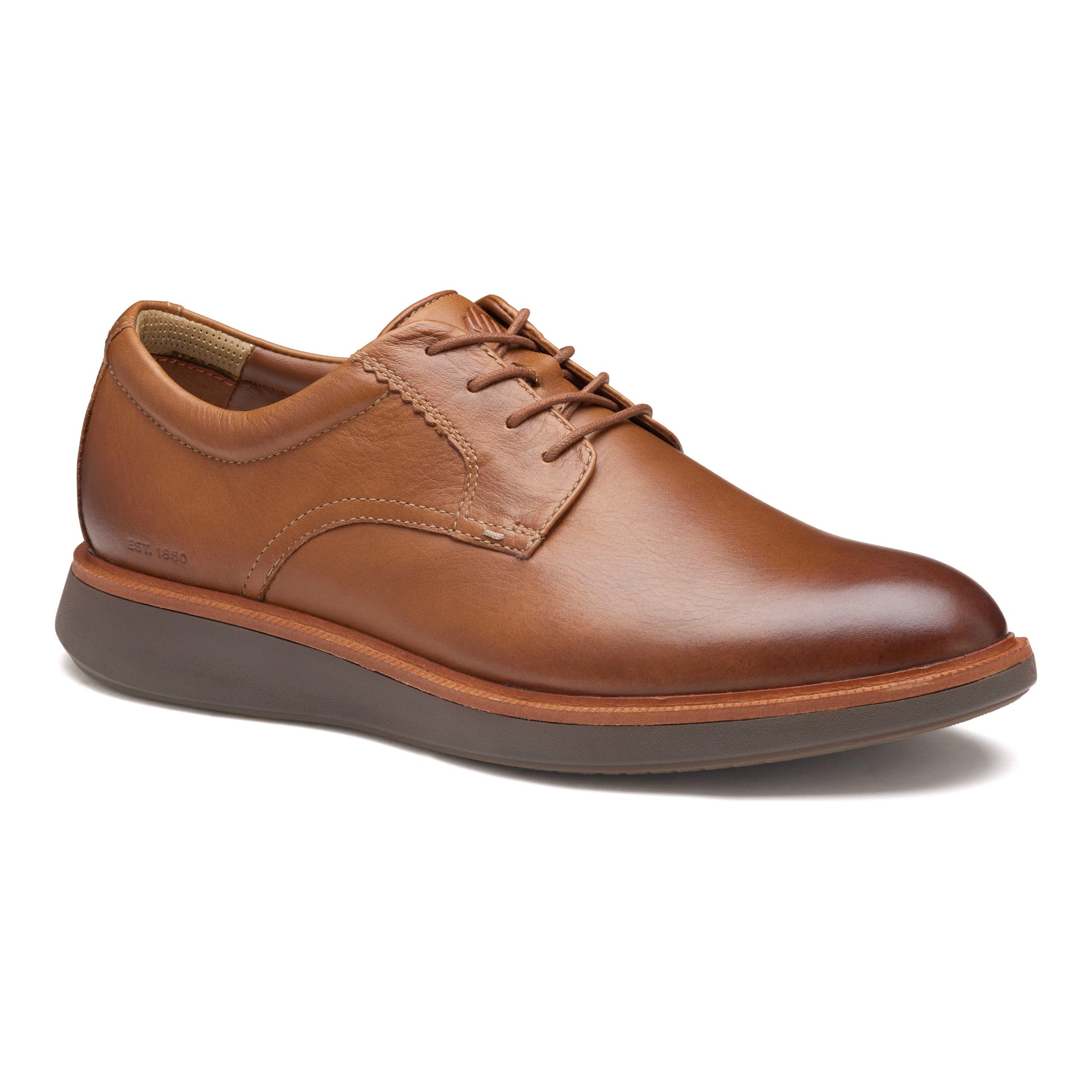 Men's Johnston & Murphy Xc+ Parker Plain Toe Tan / 13 / W