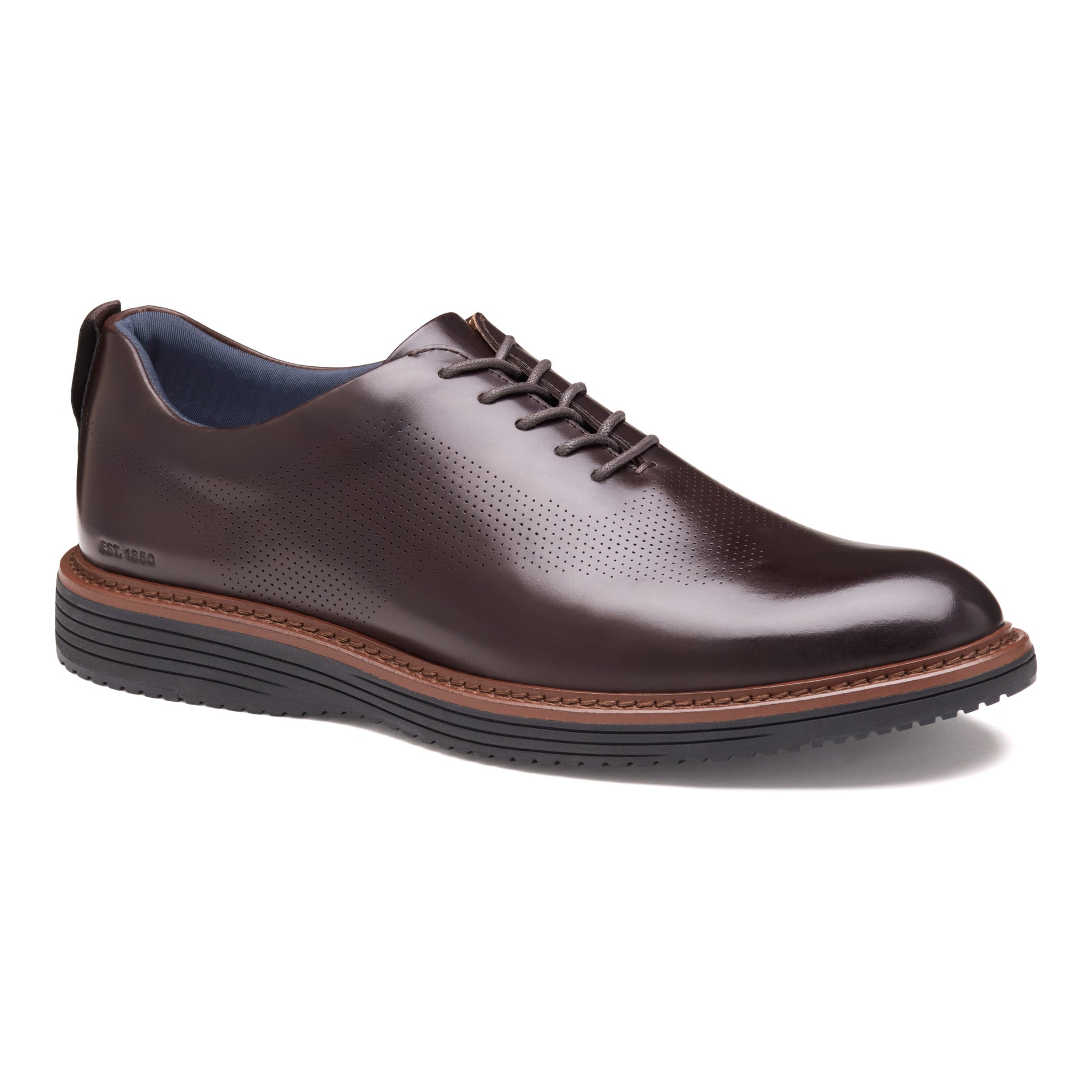 Johnston & Murphy Upton One-Piece Perfed Plain Toe