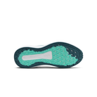 Close-up of a shoe sole with a textured pattern on a white background