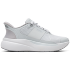 Gray running shoe on a white background