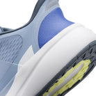 Close-up of a sneaker with a focus on the sole and midsole