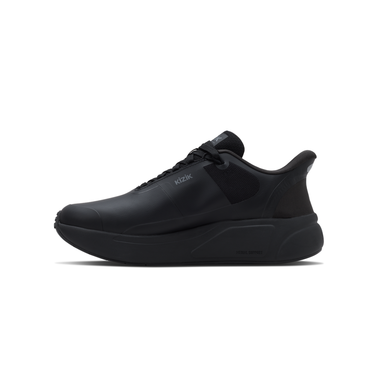 Black sneaker on a white background