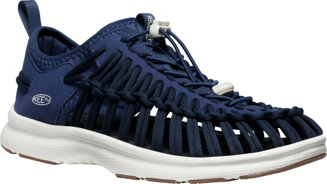 Men's Keen UNEEK O3 Sneaker Sandal Color: Naval Academy/Birch 3