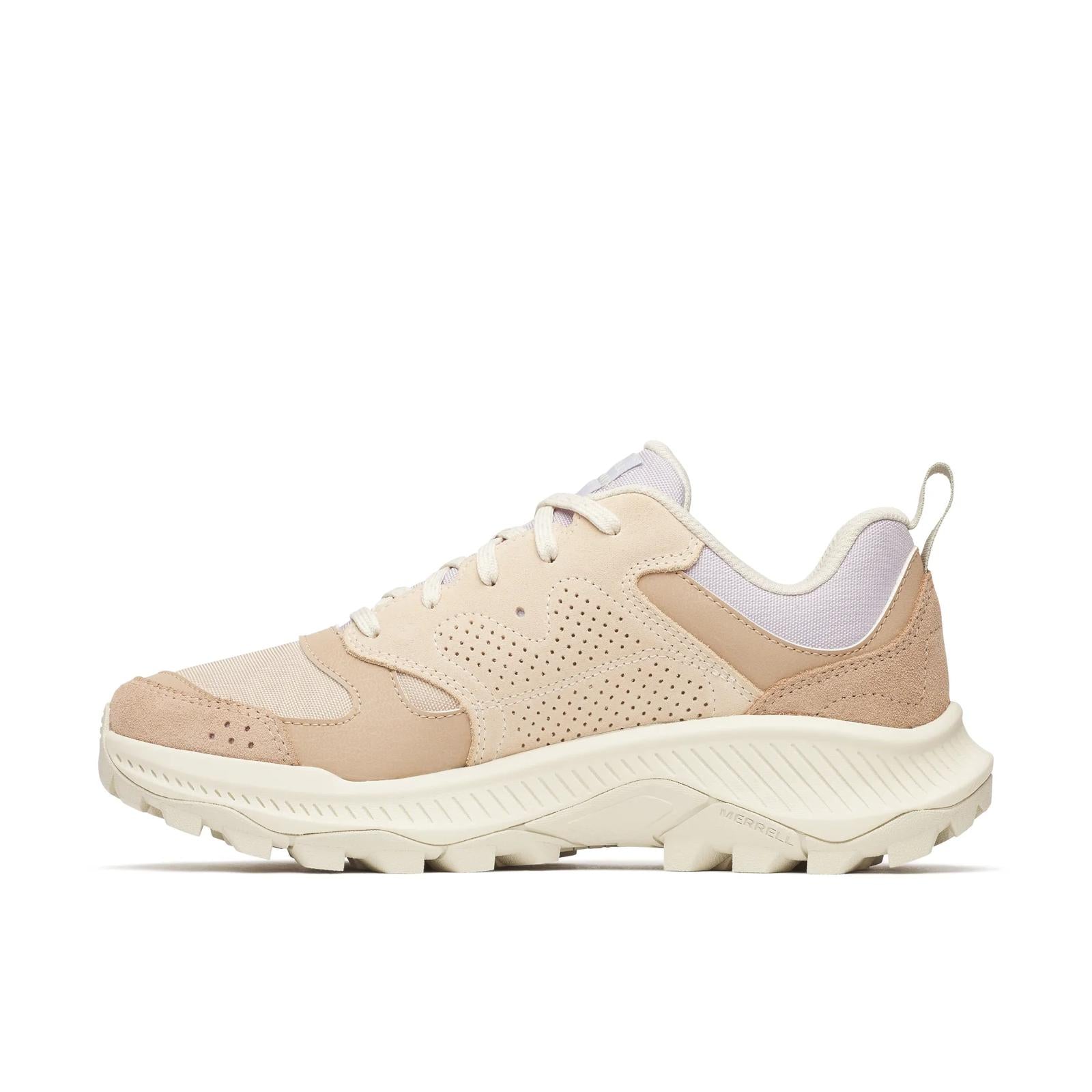 Beige sneaker on a white background