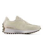Beige sneaker with white sole on a white background