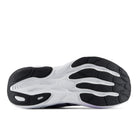 Black and white athletic shoe sole on a white background