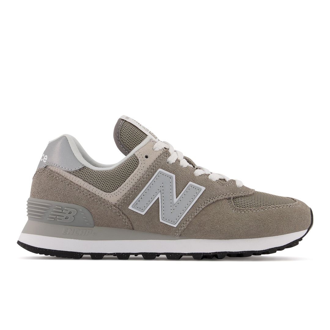 Women's New Balance 574 Core Color: Grey with White 1